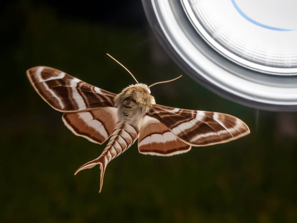 Les insectes nocturnes attirés par la lumière : comprendre le phénomène et limiter leur intrusion
