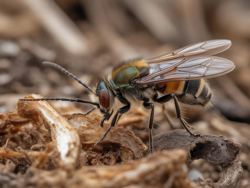 Les insectes nécrophages : leur rôle dans la décomposition et les implications en milieu domestique